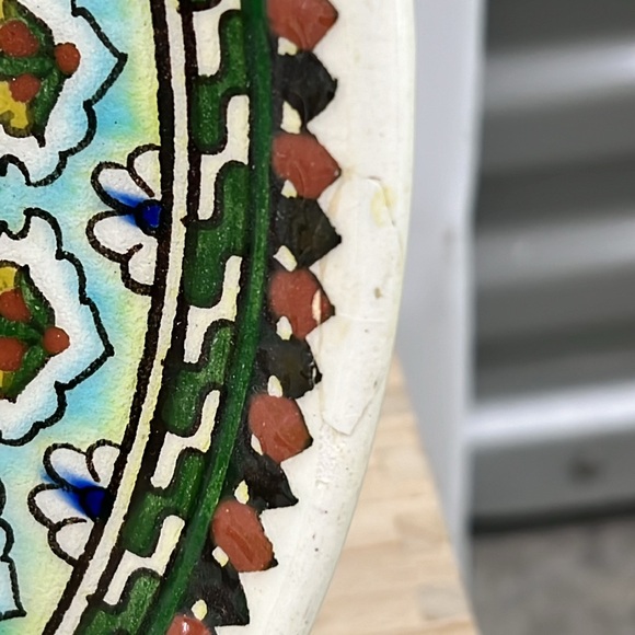 Vintage Turkish Kütayah Pottery Serving Dish - Picture 6 of 7